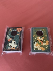 Disney Halloween Epcot 2025 Mini Cornhole Boards  Mickey & Pluto Pumpkin Pursuit