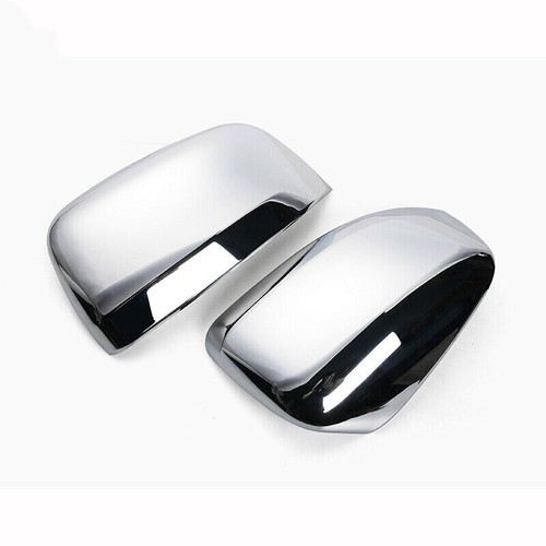 2P For Jeep Cherokee 2014-2021 Chrome Rearview Side Door Mirror Cover Trim Cap - Picture 5 of 5