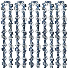5PCS 12" inch Chainsaw Saw Chain 3/8"LP .043 Gauge 45DL Full Chisel 0.043" 45 DL