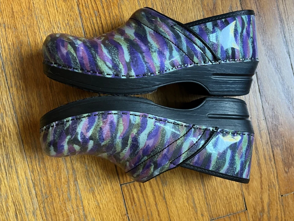 Zueco de cuero multicolor Sanita US 9 para mujer 40 - ¡¡Precioso!!! Foto 4 de 4