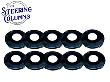 FOR DODGE CHRYSLER JEEP DOOR LOCK CYLINDER FACE CAPS BLACK 321848 (10 PACK)