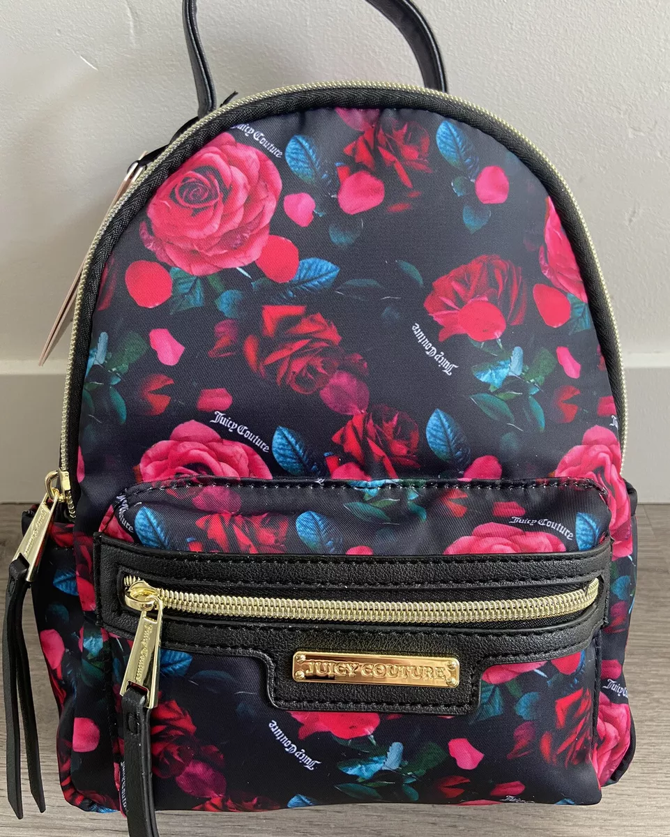 Juicy Couture, Bags, Juicy Couture Mini Backpack Zipup Bag Inner Pockets  Adjustable Straps