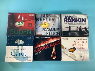 6x Hörbuch CD Sammlung Paket Krimi Thriller 1 ua. Leonie Swan, Friedrich Ani