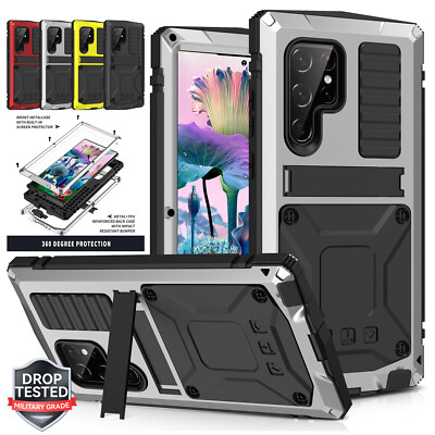For Samsung S24 S23 Ultra S22 Plus S21 Note 20 Aluminum Shockproof Gorilla Case