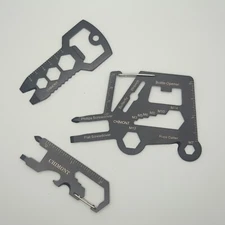 3 Piece Compact Multi-tool Portable Outdoor Biking Home Wallet Traveling Camping