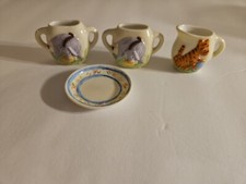 4 Pc Disney Midwest Cannon Falls Miniature Tea Set Tigger Eeyore Flowers
