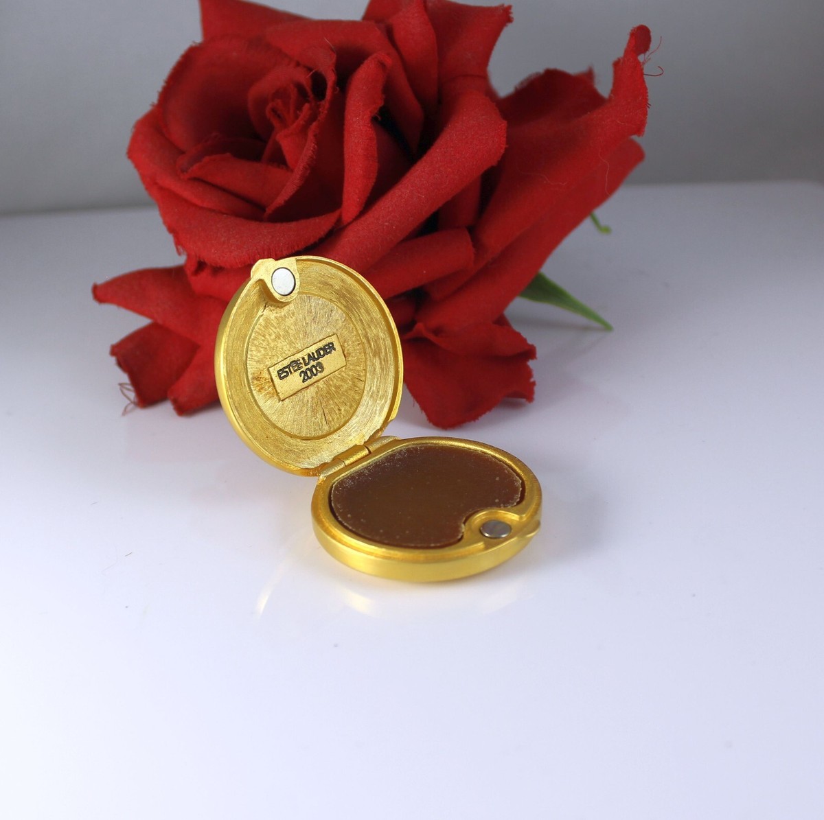 Estee Lauder Solid Perfume Youth Dew Cameo Compact CAT RESCUE | eBay
