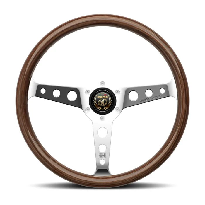 MOMO Indy 60 years Anniversary Steering Wheel 350mm Wood Polished