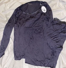 TIKTIK Womens Pajama Set Long Sleeve Sleepwear Scoop Neck Pjs Sets Size XL *NEW