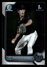 QTY Karson Milbrandt 2022 Bowman Draft Chrome #BDC-87