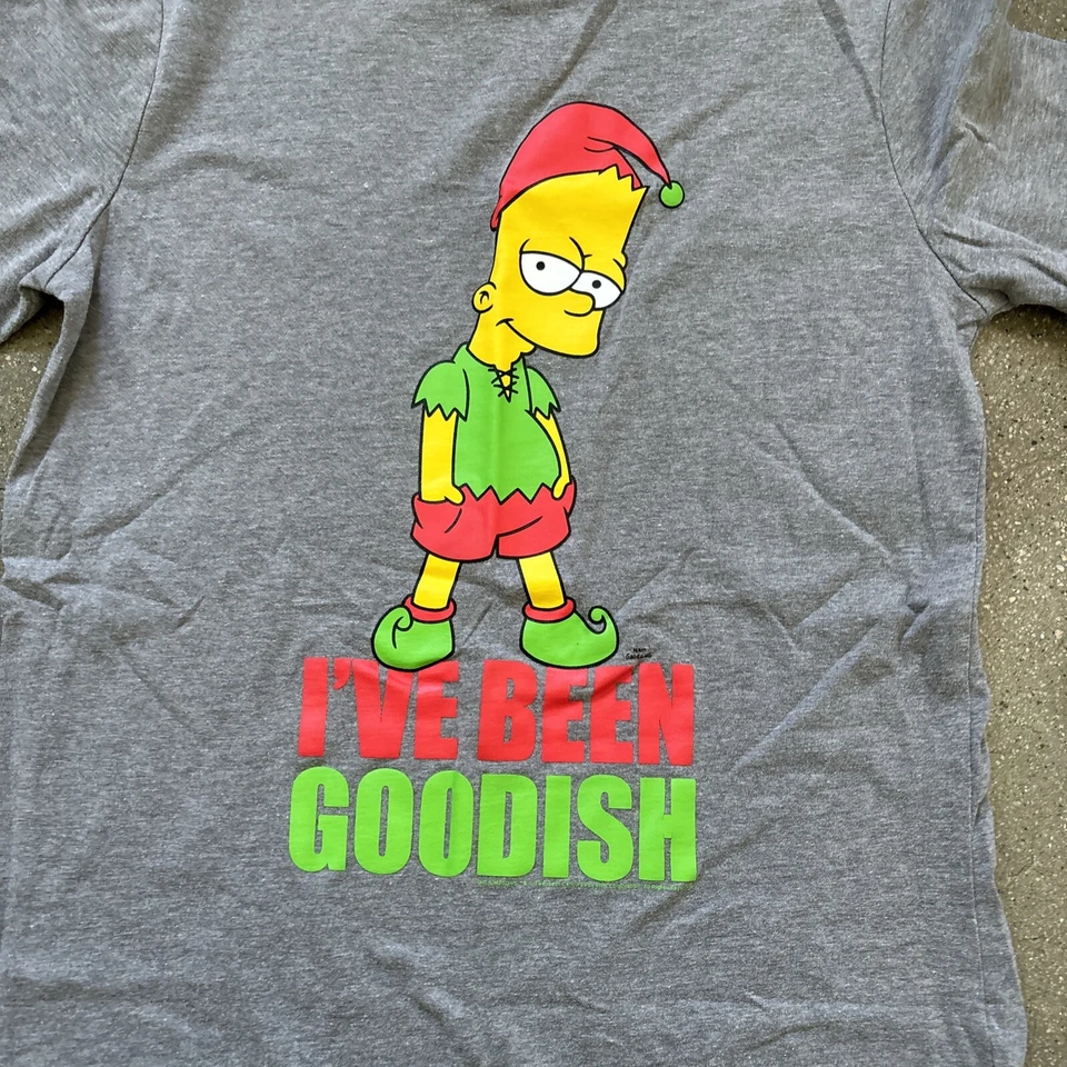 Bart Simpson Navidad Camiseta Juvenil Talla XL (14-16) Foto 2 de 4