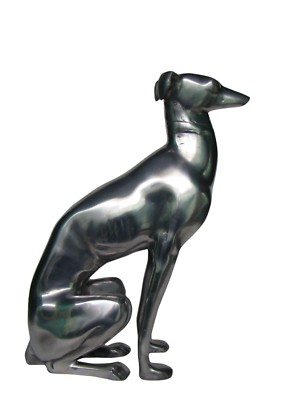 Aluminium LARGE GREYHOUND Whippet Sculpture STATUE 20 inches