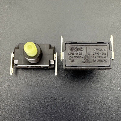 1pc Defond CPN-1116 8A250V 16A125V Normally Closed Momentary Pushbutton Switch