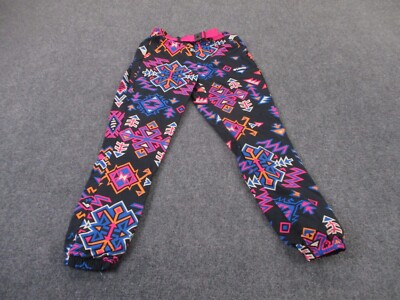 Columbia Pants Women XS Black Colorful Aztec Outdoor Snow Ski Hiking Omni Shield