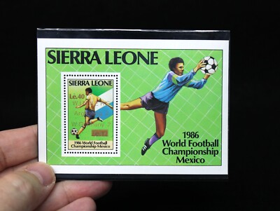 Vtg. Sierra Leone FIFA World Cup Mexico 1986 Winners Collectors