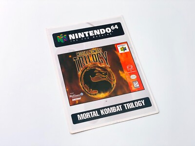 Mortal Kombat Trilogy (Nintendo 64 N64) VIDPro Card [5x7 CARD ONLY] *AUTHENTIC