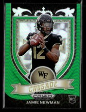 2021 Panini Prizm Draft Picks Collegiate #174 Jamie Newman Green card