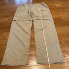 World Wide Sportsman Convertible Cargo Pants Shorts Zipper Tan Mens L Large 32 — photo 3