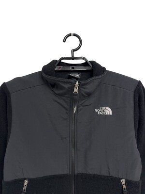 The North Face Boys Denali black jacket zip up with pockets size L