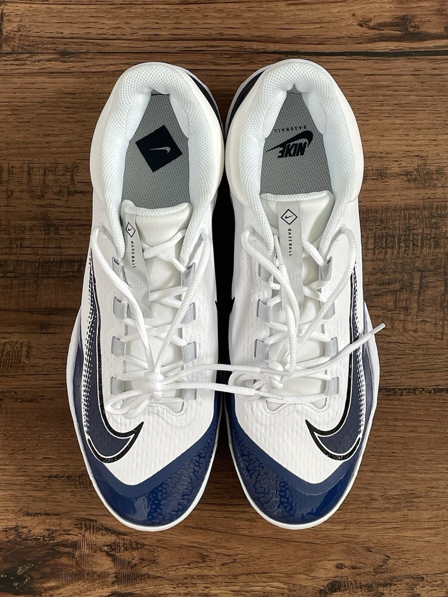 Nike Alpha Huarache Elite 4 Low ‘White Navy’ (size mens 14) Size 14 Mens Nike Alpha Huarache Elite 4 Low MCS Navy  main image 4