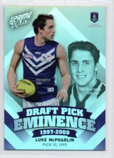 2013 AFL PRIME DRAFT PICK EMINENCE CARD - DPE33 Luke McPHARLIN (FREMANTLE)
