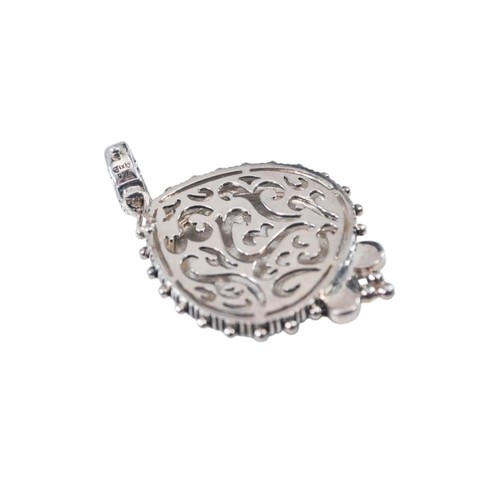 Barbara Bixby Sterling Silver, 18K YG, & Citrine Dragon Enhancer Pendant - Picture 5 of 5