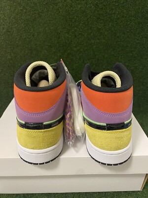 air jordan 1 mid lightbulb multicolor