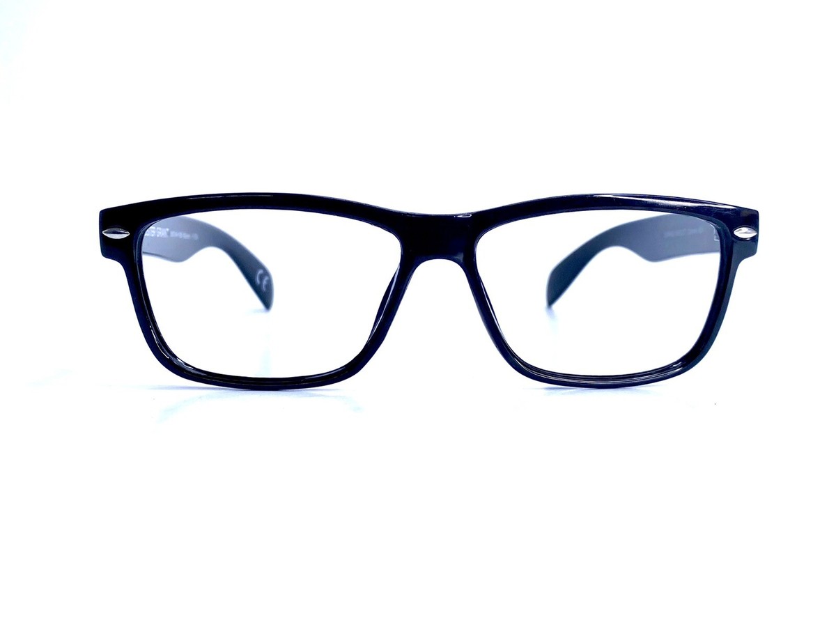 New Foster Grant Black Acetate Wayfarer Glasses NS1217 Cannon 56