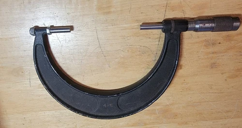 Brown and Sharpe 4"-5" Outside Micrometer Super Nice Machinist Tool