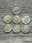 7x Pre-1965 US Silver Dimes Mixed Dates 90% Silver - Please Read