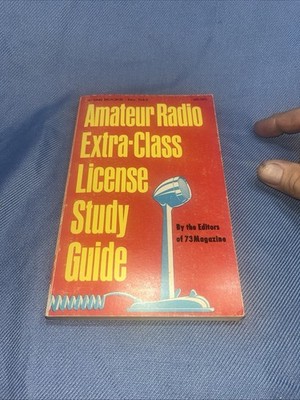 Amateur Radio Extra Class License Study Guide Book 1970 Paperback