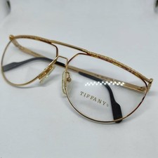 TIFFANY 23K Gold Plated Occhiale da vista mod. T65 NUOVI Originali Vintage