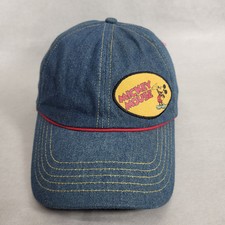 Disney's Mickey Mouse O/S Denim Strapback Baseball Cap Hat adjustable