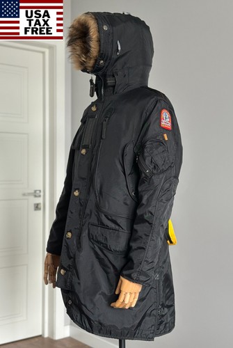 PARAJUMPERS Kodiak Masterpiece Down Parka Jacket With Lining Size S Black