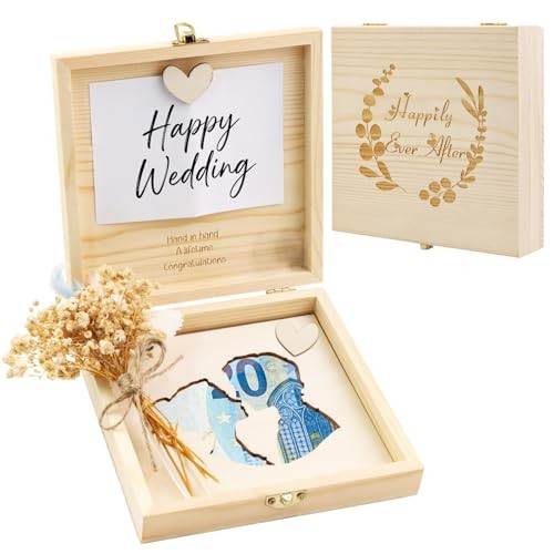 Boîte cadeau argent mariage KingYH pour remplacer l'enveloppe traditionnelle