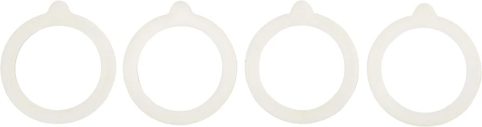 Sellos de junta de repuesto, silicona de grado europeo, se adapta a enlatado bucal regular... Foto 2 de 4