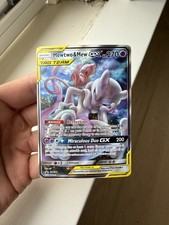 Pokemon TCG Mewtwo & Mew GX SM191 Sun & Moon 2019 Promo - LP (Excellent) cond.