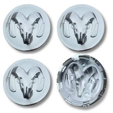 Per Dodge Set Mozzo Tappo Centrale Cerchi in Lega x4 Argento Ram 64mm Molti Modelli Caricabatterie