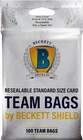 Beckett Shield 100 Resealable Team Bags