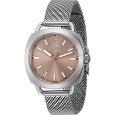 Invicta Women's Watch Wildflower Quartz Light Brown Dial Silver 46337 - NEW