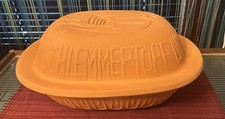 Image of NWOB Schlemmer Topf Terracotta Claybaker Scheurich 838 Clay Dutch Oven with Lid