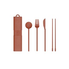 Kit de couverts Nomade terracotta bio-composite  21.00x5.00 cm