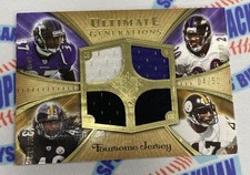 2008 UD Ultimate Collection Foursome Relic Reed, Sanders, Polamalu, Blount / 50