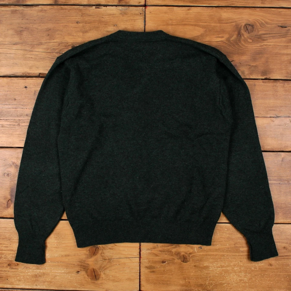 Vintage Pendleton Jumper Sweater M V-Neck Wool Green - Image 2 of 4
