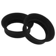 2Pcs Impact Resistant Rubber Eyepiece Guards for Telescope Black Protection