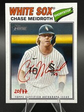 2026 Topps Heritage CHASE MEIDROTH #ROA-CME Real One Red Ink Auto /77