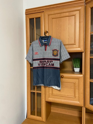 #ad Umbro Manchester United 1995 1996 Football Soccer Away Jersey Shirt $40.00