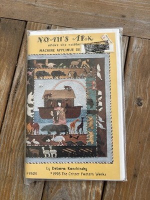 Noah's Ark Quilt Pattern Debora Konchinsky #9501 Machine Applique Designs New