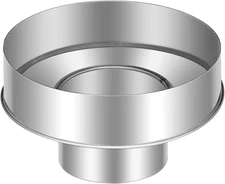 3'' X 6'' Pellet Stove Chimney Adapter Stove Pipe Adapter Galvanized Steel Chimn