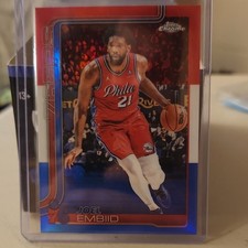topps chrome Joel Embiid #149 Philadelphia 76ers basketball 2025-26